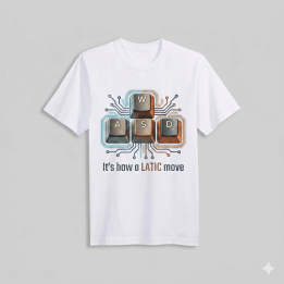 Playera WASD LATIC Move | Ropa Gamer & Tech Tecnomaniacos