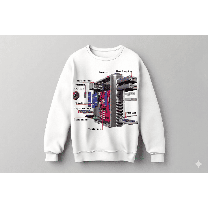 Sudadera Arquitectura de PC | Sudaderas Hardware Tecnomaniacos