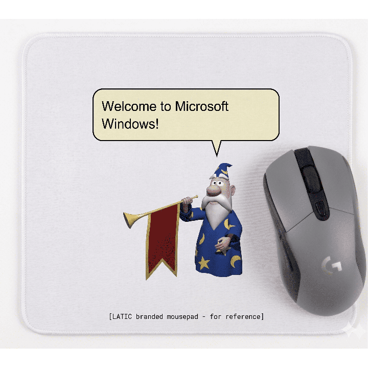 Mousepad "Windows Wizard" - Merlin Edition