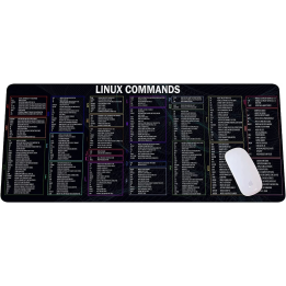 Desk Mat XL "Linux Command Line" - Cheat Sheet Edition